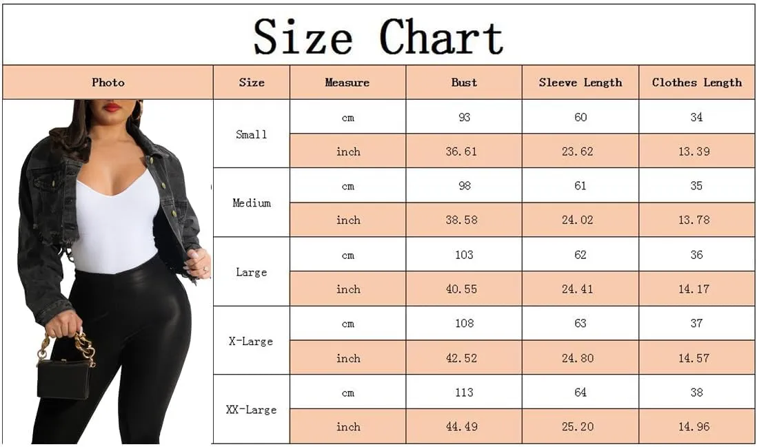 ZERMOM Women's Cropped Denim Jacket Button Down Long Sleeve Fitted Crop Top Jean Coat