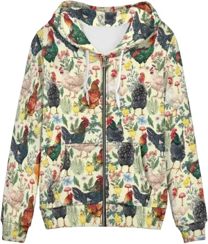 Zip Up Hoodie with Pocket Womens Hoodies for Fall Spring Streetwear Long Sleeve Tops