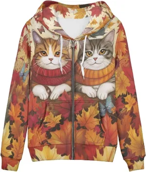 Zip Up Hoodie with Pocket Womens Hoodies for Fall Spring Streetwear Long Sleeve Tops