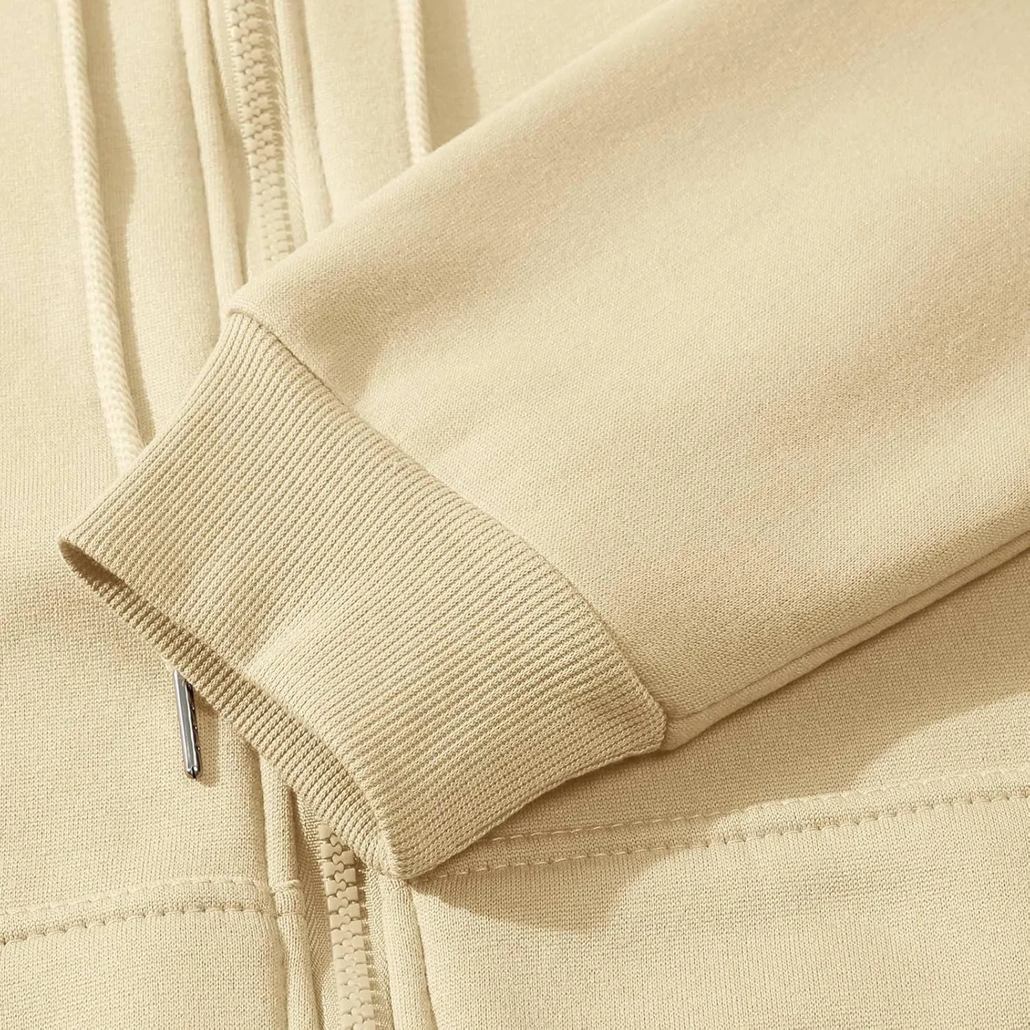 Zip Up Hoodie Women Long Sleeve Oversized Fleece Sweatshirt Comfy Fall Fashion Hooded Jackets Pullover with Pocket