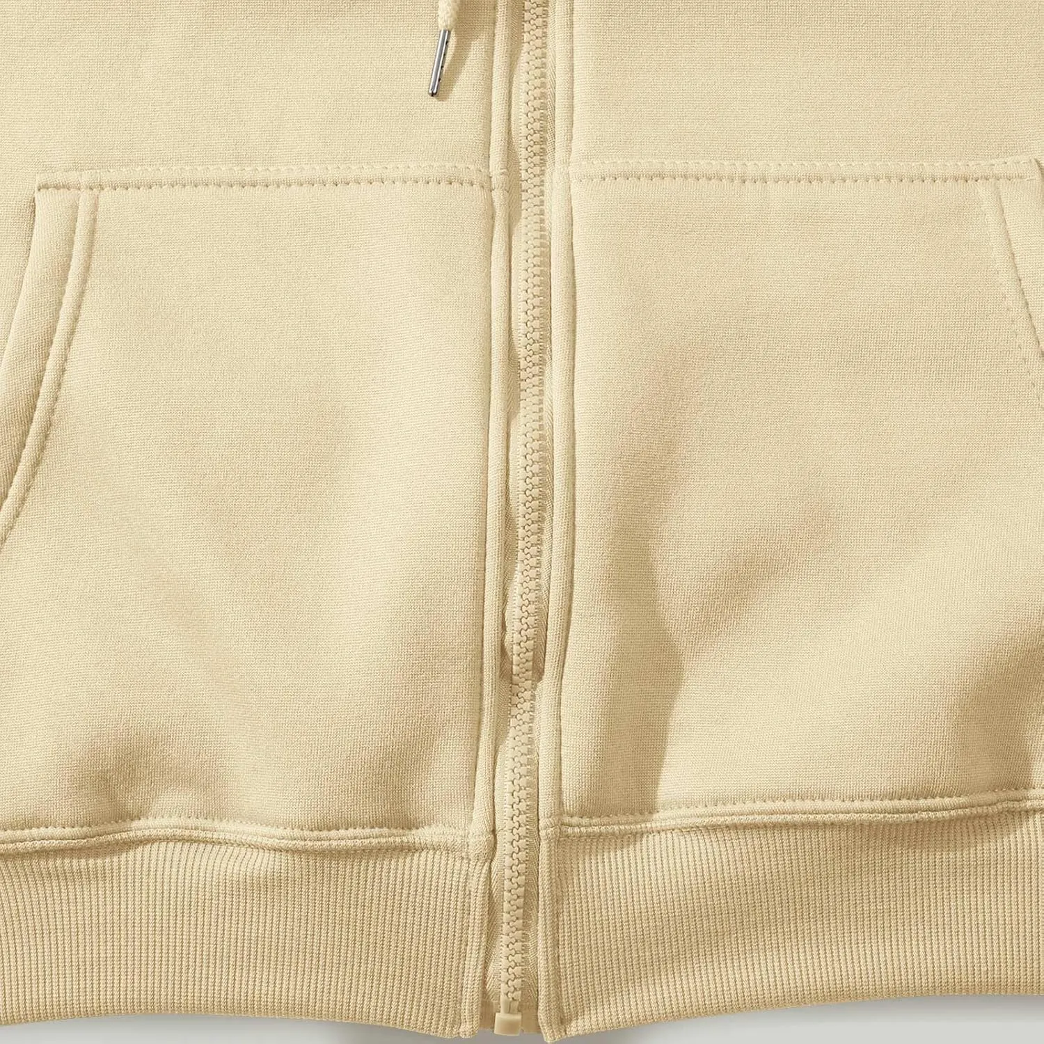 Zip Up Hoodie Women Long Sleeve Oversized Fleece Sweatshirt Comfy Fall Fashion Hooded Jackets Pullover with Pocket