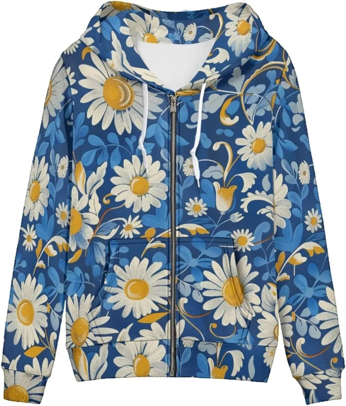 Zip Up Hoodies Women Oversize Hooded Sweatshirt with Pockets Long Sleeve Zipper Tops for Women Pullover Coat
