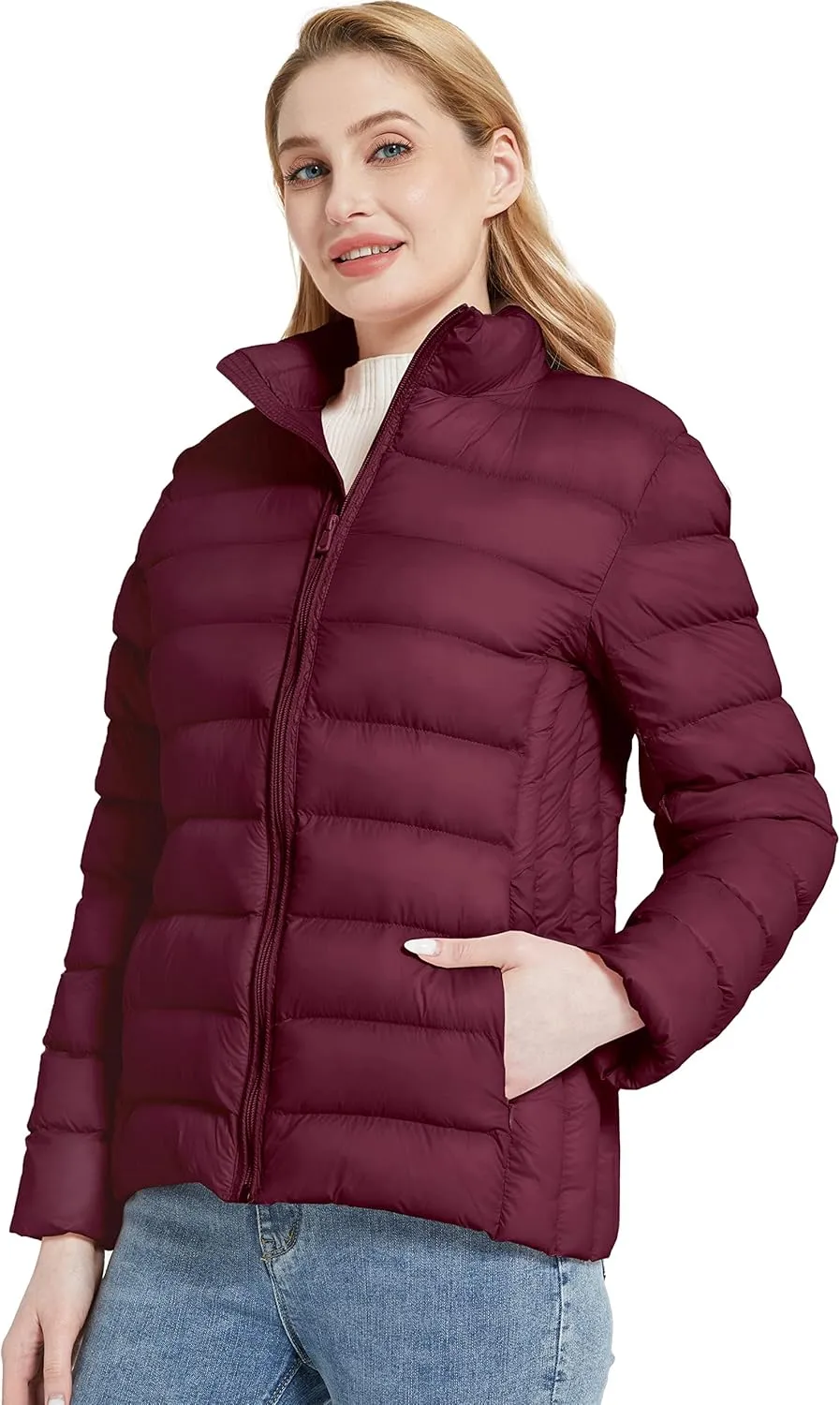 ZSHOW Women's Packable Puffer Jacket Windproof Lightweight Winter Coat